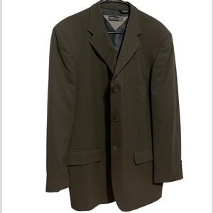 Claiborne Components Slate Gray Button Front Suit Jacket Blazer Size 44